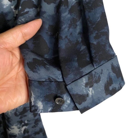 Aritzia x Babaton Women's Blue Animal Print Mini Silk Dress - Picture 7 of 10